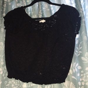 Black crop top